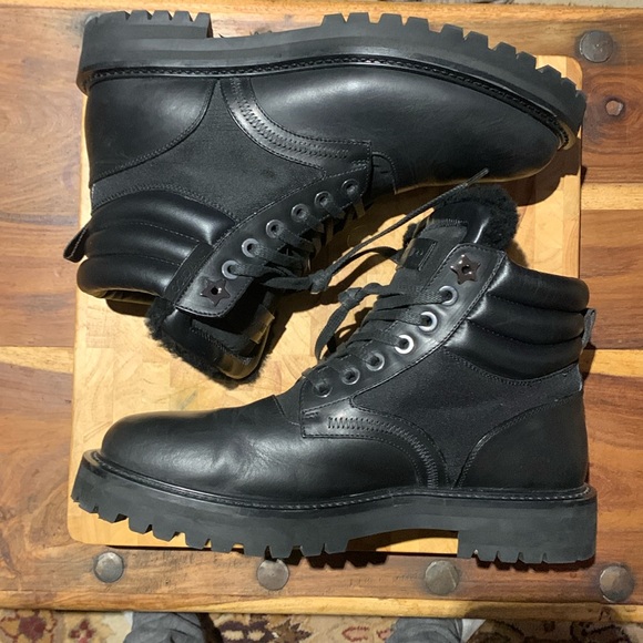 Jimmy Choo Shearling / Fur Boots Size 10.5 NEVER WORN - Picture 3 of 15